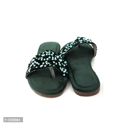 Womens/Girls Stylish Party Wear Flat Sandal-thumb4