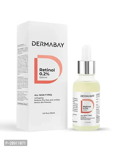 Dermabay Retinol 0.2% Serum | For All Skin Types | Reduce Fine Lines  Wrinkles |Paraben Free ndash; 30ml-thumb0