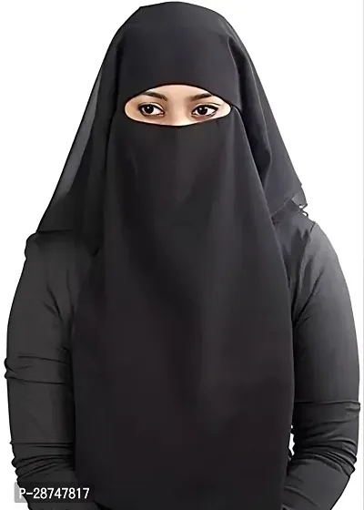 RYSTAL (Pack of 1) Beautiful Dimond Brooch Naqab Parda For Islamic Burkha and Abaya Collection hijab for Women and Girls Niqab-thumb0