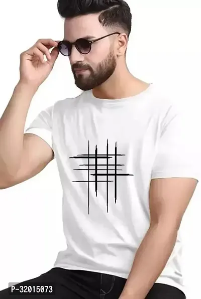 Stylish Polycotton Printed Tshirt for Men