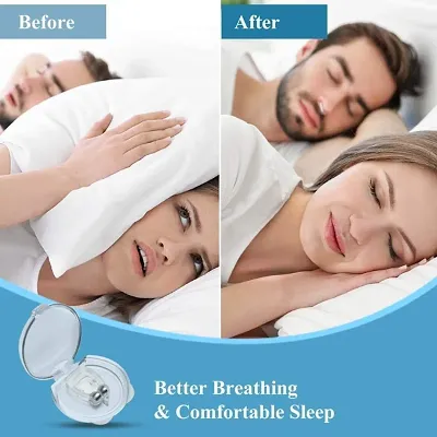 Snore Free Nose Clip | Unisex Stop Snoring Anti Snore Free Sleep Silicone Magnetic Nose Clip | Nose Clip | Anti Snoring device Set Of 1