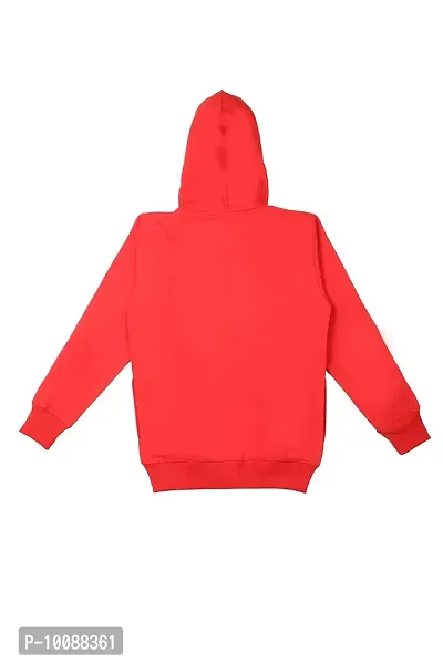Hypknot Boy's Cotton Stylish Hooded Neck Sweatshirt Hoodie (Red, Size-30)-thumb2