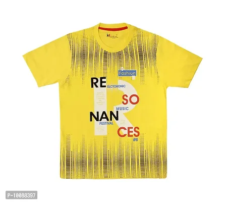 Hypknot Boy's & Girl's T-Shirt (HKRed01Navy01Yellow01--9-10 Years_Multicolored_9-10 Years)-thumb5