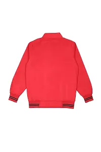 Hypknot Boy's Color Block Polyester Bomber Jacket (Red, 15 -16 Years)-thumb1