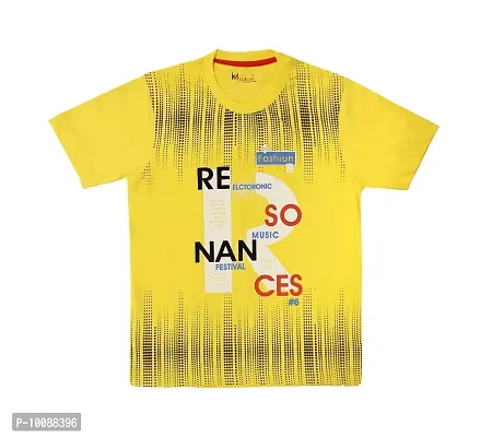 Hypknot Boy's & Girl's T-Shirt (HKRed01Navy01Yellow01--13-14 Years_Multicolored_13-14 Years)-thumb5