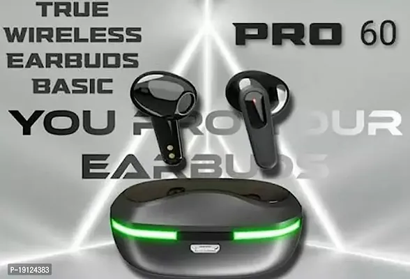 Pro 60 TWS Wireless Earbuds with Colorful Breathing Lights and Easy Touch-thumb2