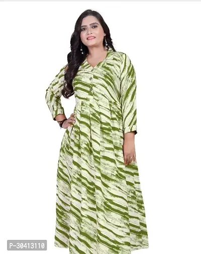 Fancy Crepe Printed Gown For Women