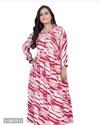 Fancy Crepe Printed Gown For Women