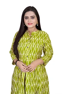 Stylish Green Crepe Printed Anarkali Kurta For Women-thumb4