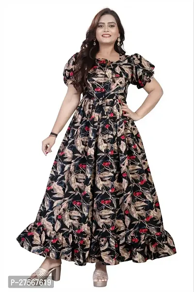 Stylish Ethnic Gown for Women And Girls-thumb0