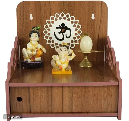 Elegant Wooden Temple For Pooja