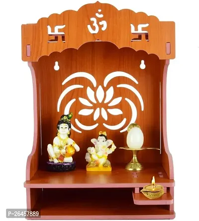 Elegant Wooden Temple For Pooja