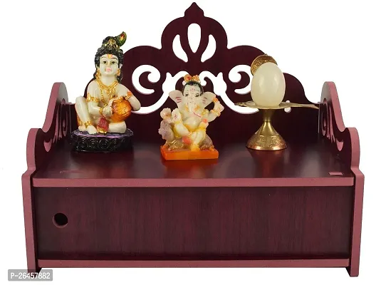 Elegant Wooden Temple For Pooja