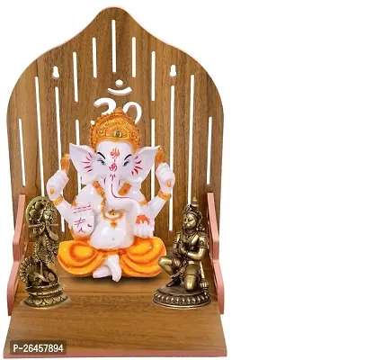 Elegant Wooden Temple For Pooja