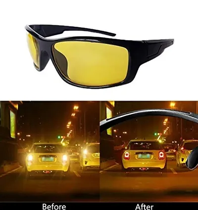 Modern HD Vision Day and Night Vision Goggles for Riding Bikes and Driving Sunglasses for Men Women Boys  Girls