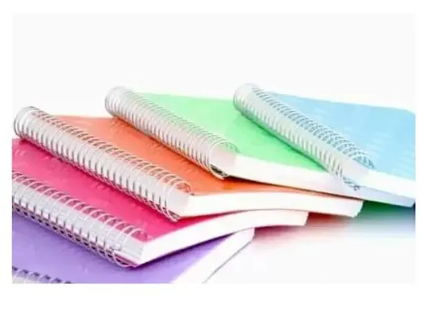 Notebook A4 Notebook Plain 200 Pages  (multicolor, Pack of 5)