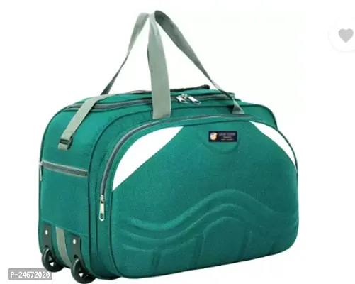 Comfortable Multicoloured Nylon Duffle Bag For Travel 60 L
