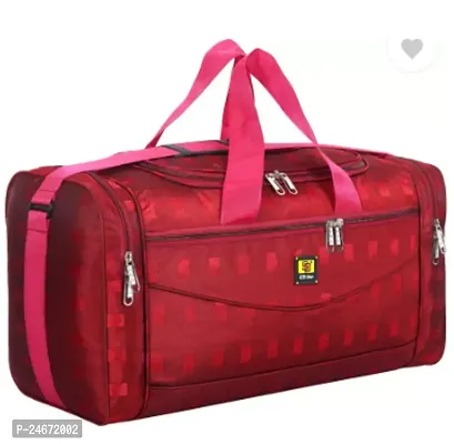 Comfortable Red Nylon Duffle Bag For Travel 60 L-thumb0