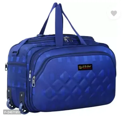 Comfortable Blue Nylon Duffle Bag For Travel 60 L