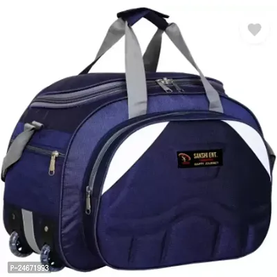 Comfortable Multicoloured Nylon Duffle Bag For Travel 60 L