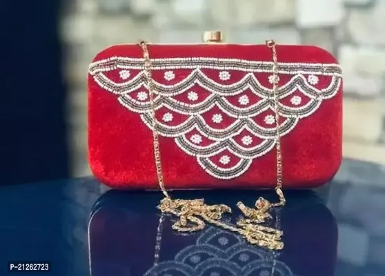 Stylish Velvet Clutch For Women