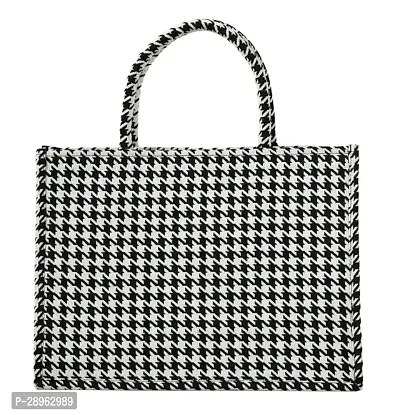 Stylish White PU Printed Handbags For Women