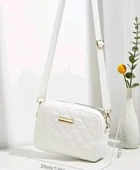 Stylish Solid Sling Bag with Quilted Detail for Women-thumb2