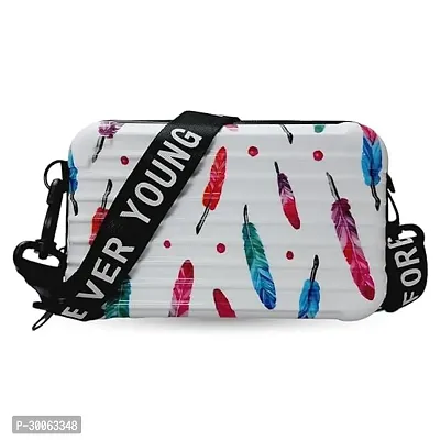 3D Sling Box Forever Young Cross body Shoulder Cosmetic Bag-thumb0