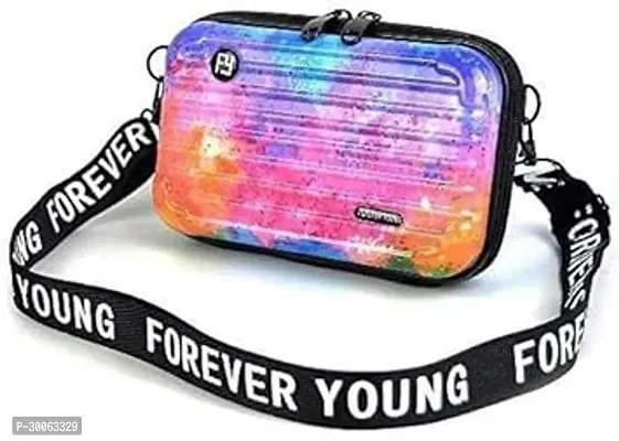 Trendy Sling Box Forever Young Cross body Shoulder Cosmetic Bag-thumb0