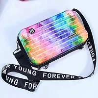 Trendy Sling Box Forever Young Cross body Shoulder Cosmetic Bag-thumb1