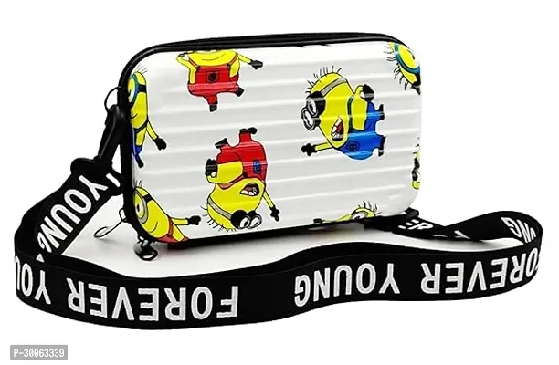 3D Sling Box Forever Young Cross body Shoulder Cosmetic Bag