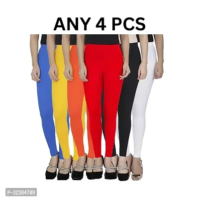 Pack Of 4 Viscose Lycra Leggings