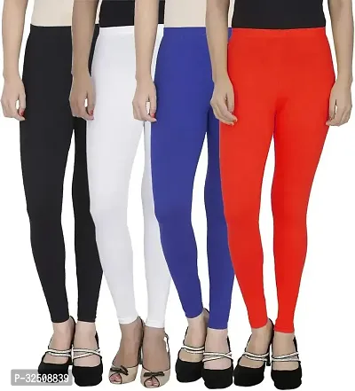 Womenrsquo;s Viscose Lycra Leggings ( Pack of 4 pcs)