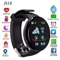 CG-165 D18 Smart Watch with Heart Rate Monitor Sleep Monitor, Call, Message, Round Dial for Men/Women-thumb1