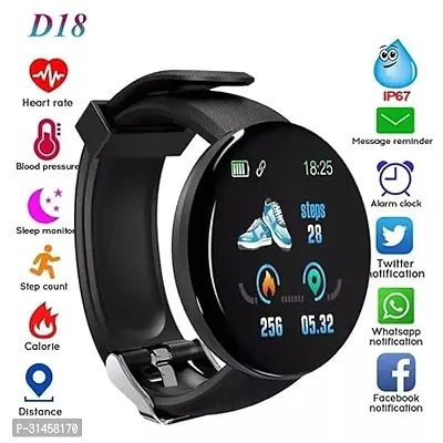 XS-404 D18 Smart Watch with Heart Rate Monitor Sleep Monitor, Call, Message, Round Dial for Men/Women-thumb2