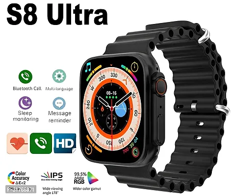 GG-254S8 Ultra Smart Watch with Dual Strap Full Screen Waterproof Touch Display Bluetooth Calling Compatible with All Android  iOS-thumb2