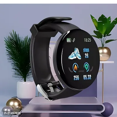 SW-192 D18 Smart Watch with Heart Rate Monitor Sleep Monitor, Call, Message, Round Dial for Men/Women-thumb0