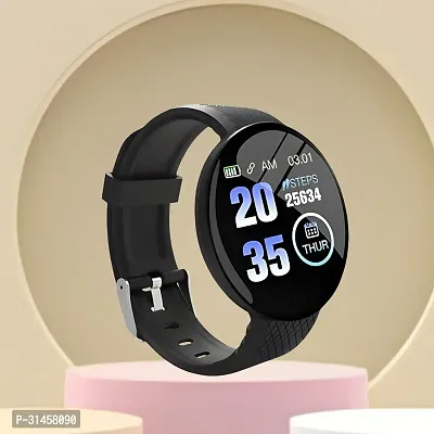 EG-371 D18 Smart Watch with Heart Rate Monitor Sleep Monitor, Call, Message, Round Dial for Men/Women-thumb0