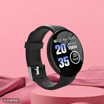 VU-198 D18 Smart Watch with Heart Rate Monitor Sleep Monitor, Call, Message, Round Dial for Men/Women-thumb0