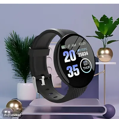 GN-351 D18 Smart Watch with Heart Rate Monitor Sleep Monitor, Call, Message, Round Dial for Men/Women-thumb0