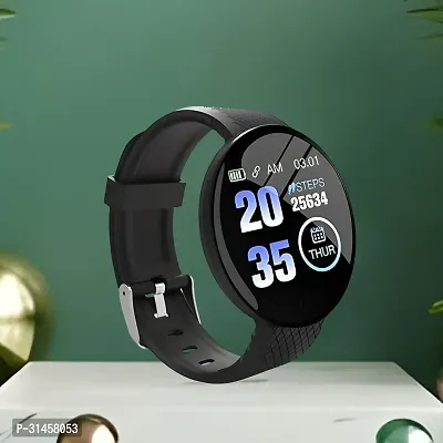 ZZ-356 D18 Smart Watch with Heart Rate Monitor Sleep Monitor, Call, Message, Round Dial for Men/Women-thumb0