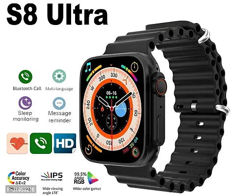 S8 Ultra Smart Watch with Dual Strap Full Screen Waterproof Touch Display Bluetooth Calling Compatible with All Android  iOS-thumb2