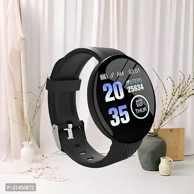 KO-364 D18 Smart Watch with Heart Rate Monitor Sleep Monitor, Call, Message, Round Dial for Men/Women-thumb0