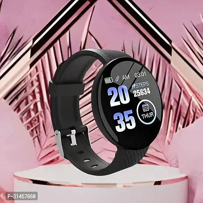 BF-206 D18 Smart Watch with Heart Rate Monitor Sleep Monitor, Call, Message, Round Dial for Men/Women-thumb0