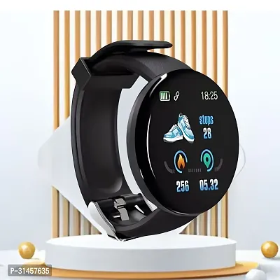 DR-195 D18 Smart Watch with Heart Rate Monitor Sleep Monitor, Call, Message, Round Dial for Men/Women-thumb0