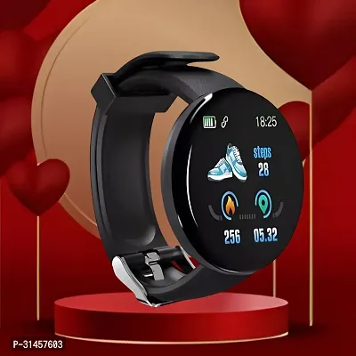 IN-181 D18 Smart Watch with Heart Rate Monitor Sleep Monitor, Call, Message, Round Dial for Men/Women