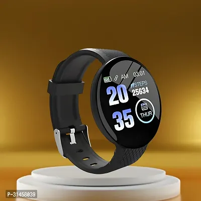 FM-350 D18 Smart Watch with Heart Rate Monitor Sleep Monitor, Call, Message, Round Dial for Men/Women-thumb0