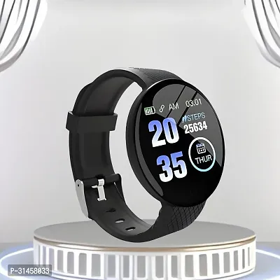 KJ-347 D18 Smart Watch with Heart Rate Monitor Sleep Monitor, Call, Message, Round Dial for Men/Women-thumb0