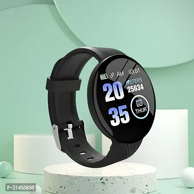 FE-358 D18 Smart Watch with Heart Rate Monitor Sleep Monitor, Call, Message, Round Dial for Men/Women-thumb0