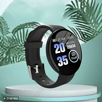 MK-331 D18 Smart Watch with Heart Rate Monitor Sleep Monitor, Call, Message, Round Dial for Men/Women-thumb0